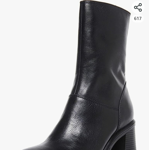 Steve Madden Fashion Fantsie black sz 10m or 9.5 leather boots - Picture 2 of 7